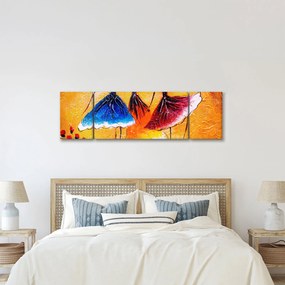 Obraz - Obraz olejny, baletki (170x50 cm)