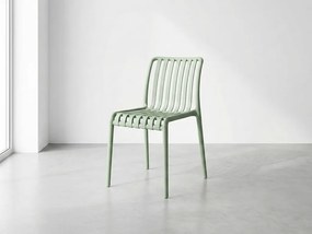 Plastowe krzesło TREGO, zielone