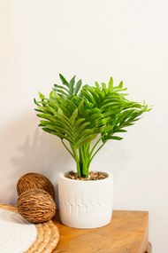 Sztuczny kwiat w donicy - palma ETNIK, 29 cm
