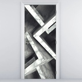 Fototapeta na drzwi - Abstrakcja kostek (95x205cm)