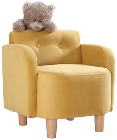 Dziecięcy fotel DORY żółty