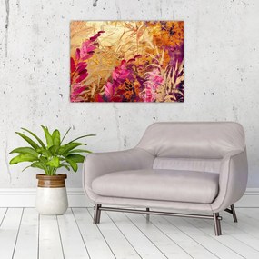 Obraz - Abstrakcyjny obraz kwiatów II. (70x50 cm)