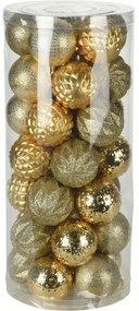 Bombki świąteczne 6 cm, 35 szt.