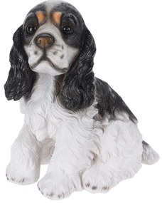 Figurka ogrodowa pies spaniel, wys. 27 cm, ze sztucznego kamienia
