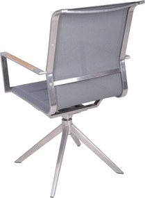 Szare metalowe krzesło ogrodowe Salida – Garden Pleasure