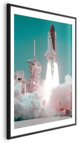 Plakat Nowa era 21x30 cm z ramą czarną z marginesem ARTGEIST B