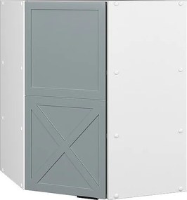 Szafka wisząca narożna jasnoniebiesko-szary 57x34.1x72 fame-line