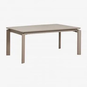 Rozkładany Prostokątny Stół Ogrodowy 180-300x100 Cm Z Aluminium Milenca Moka Brown - Sklum