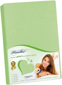 Bellatex prześcieradło Jersey wiosenna zieleń, 180 x 200 cm