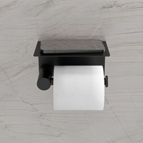 Uchwyt na papier toaletowy OLA - z półką