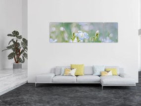 Obraz - Delikatne kwiaty (170x50 cm)