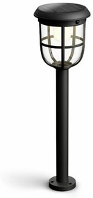Philips Radii UltraEfficient Solar Outdoor LEDColumn Light 1,3W 3000K 60 cm, czarny