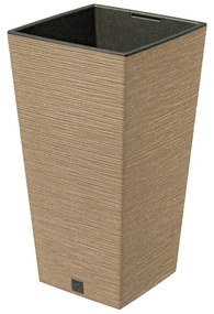 Donica ogrodowa kwadratowa Furu Square Eco Wood 45 cm naturo PROSPERPLAST