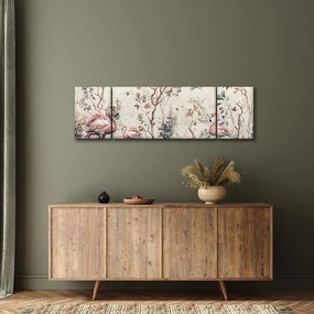 Obraz - Rysunek flamingów (170x50 cm)