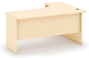 Biurko ergonomiczne MIRELLI, lewe, brzoza