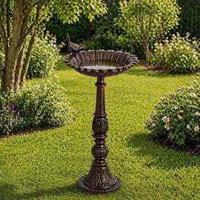 STILISTA Poidło żeliwne dla ptaków 50 x 24 cm, antyczny brąz