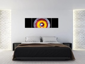 Obraz świateł w kręgu (170x50 cm)