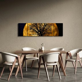 Obraz księżyca i sylwetki (170x50 cm)