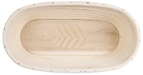 Rattanowy koszyk do wyrastania chleba Orion Listki, 32x15 cm