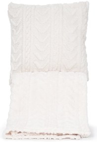 4Home Koc Cozy Knit kremowy, 150 x 200 cm