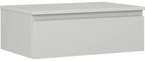 Mexen Orio szafka łazienkowa podumywalkowa 70 cm z blatem, 1 szuflada, szara mat - 91A10-07023-1-BFC62