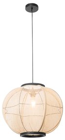 Orientalna lampa wisząca brązowa 48 cm - RobKolonialny Oswietlenie wewnetrzne