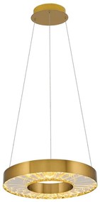 Lampa wisząca LED na lince JESI LED/35W/230V 3000K, średnica 40 cm, brązowa