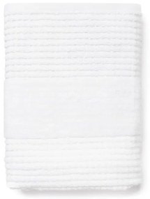 Biały ręcznik z bawełny organicznej frotte 50x100 cm Check – JUNA