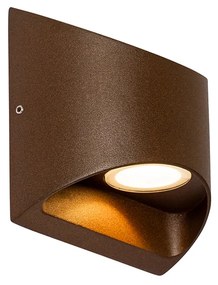 Zewnetrzna Nowoczesna lampa ścienna zewnętrzna brązowa rdzawe w tym LED 2-światła IP54 - Mal Nowoczesny Oswietlenie zewnetrzne