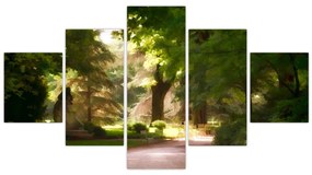 Obraz parku (125x70 cm)