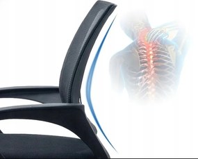 Czarne krzesło biurowe JETTA