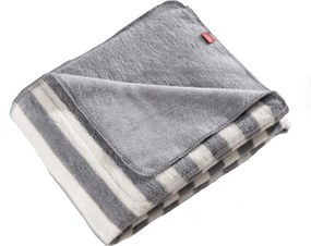 Koc Cosy Home 150x200cm Gray Stripes