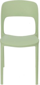 Zielone minimalistyczne krzesło sztaplowane szałwia H5-Z34