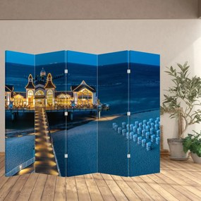 Parawan - Hotel na plaży (210x170 cm)