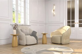 Stolik drewniany różne kolory Kayani Baobab 44, śr. 32,5 cm, lakier naturalny