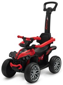 Baby Mix Odpychacz dla dzieci z prowadnicą Mega Prime EVA, czerwony