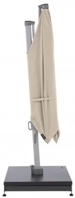 KNIRPS 320 x 320 cm - luksusowy wahadłowy parasol ogrodowy z drążkiem bocznym : Kolor parasola - Naturalny