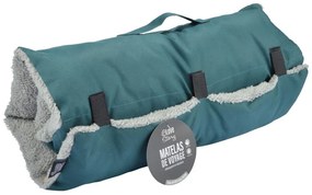 Niebieskie legowisko podróżne dla psów z materiału sherpa 80x50 cm Essentiel – Love Story