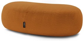 Musztardowy podnóżek z materiału bouclé Saint-Germain – Bobochic Paris