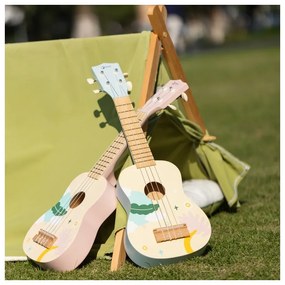 Classic world drewniane ukulele gitara dla dzieci niebieskie