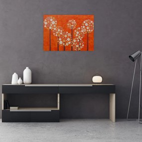 Obraz - Pomarańczowy las (70x50 cm)