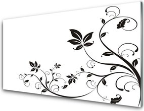 Panel Szklany Botaniczna Wizja Abstrakcyjna