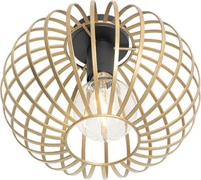 Designerska lampa sufitowa mosiądz 30 cm - Johanna