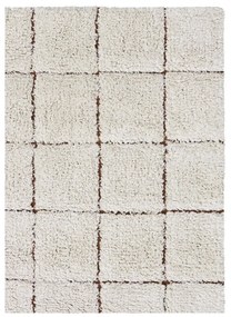 Kremowy bawełniany dywan tkany ręcznie odpowiedni do prania 200x300 cm Mosaic – Lorena Canals