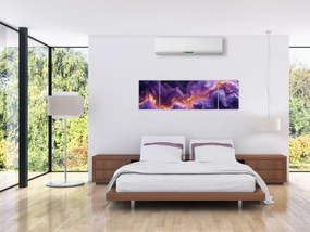Obraz - Fioletowa Mgławica (170x50 cm)