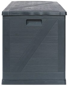Antracytowa skrzynia ogrodowa Wood – Toomax