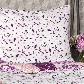 4Home Pościel z kory Patchwork violet, 140 x 220 cm, 70 x 90 cm