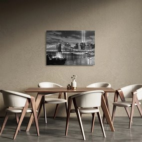 Obraz na szkle - Most Brookliński (70x50 cm)
