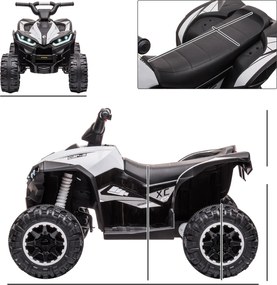 HOMCOM Quad dla dzieci z dźwiękiem i światłem