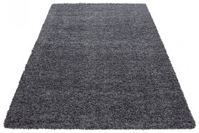 Dywan shaggy jednokolorowy szary 60 cm x 110 cm